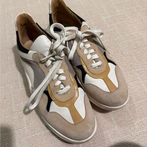 Italian Multicolored Real Leather + Suede Sneakers